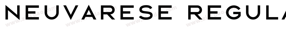 Neuvarese Regular字体转换